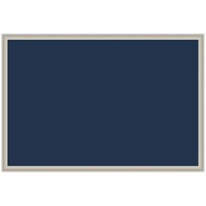 image:imageKate and Laurel Framed Fabric Pinboard 37 x 25 Printed Linen Decorative Bulletin Board for Use as a Vision Board or Wall Organization Matinee Black Bronze FrameFlorence Silver