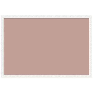 image:imageKate and Laurel Framed Fabric Pinboard 38 x 26 Printed Linen Classic Bulletin Board for Use as a Vision Board or Wall Organization Florence Medium Brown FrameBethany White