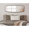 image:imageKate and Laurel Caskill Modern Barrel Mirror 20 x 32 Bronze Rounded Rectangle Mirror for WallBronze