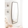 image:imageKate and Laurel Caskill Modern Barrel Mirror 20 x 32 Bronze Rounded Rectangle Mirror for WallBronze