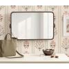 image:imageKate and Laurel Elijah Modern Rectangle Pivot Wall Mirror 20 x 32 Bronze Decorative Adjustable Bathroom Mirror for Over Sink or Entryway Accent Mirror