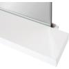image:imageKate and Laurel Fossett Frameless Rectangle Wall Mirror 18 x 30 White Decorative Functional Mirror with Shelf for Storage and Display