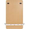 image:imageKate and Laurel Fossett Frameless Rectangle Wall Mirror 18 x 30 White Decorative Functional Mirror with Shelf for Storage and Display