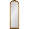 image:imageKate and Laurel Hatherleigh Modern Slim Arched Panel Wall Mirror 12 x 36 Gold Transitional Narrow Wooden Arch Mirror for Use as Versatile Bedroom or Entryway Wall Decor