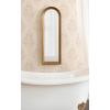 image:imageKate and Laurel Hatherleigh Modern Slim Arched Panel Wall Mirror 12 x 36 Gold Transitional Narrow Wooden Arch Mirror for Use as Versatile Bedroom or Entryway Wall Decor