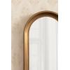 image:imageKate and Laurel Hatherleigh Modern Slim Arched Panel Wall Mirror 12 x 36 Gold Transitional Narrow Wooden Arch Mirror for Use as Versatile Bedroom or Entryway Wall Decor