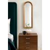 image:imageKate and Laurel Hatherleigh Modern Slim Arched Panel Wall Mirror 12 x 36 Rustic Brown Transitional Narrow Wooden Arch Mirror for Use as Versatile Bedroom or Entryway Wall Decor