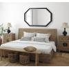 image:imageKate and Laurel Hogan Farmhouse Octagon Wood Wall Mirror 24 x 36 Rustic Brown Traditional Inspired Geometric Wall DecorBlack
