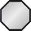 image:imageKate and Laurel Hogan Farmhouse Octagon Wood Wall Mirror 24 x 36 Rustic Brown Traditional Inspired Geometric Wall DecorBlack