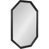 image:imageKate and Laurel Hogan Farmhouse Octagon Wood Wall Mirror 24 x 36 Rustic Brown Traditional Inspired Geometric Wall DecorBlack