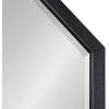 image:imageKate and Laurel Hogan Farmhouse Octagon Wood Wall Mirror 24 x 36 Rustic Brown Traditional Inspired Geometric Wall DecorBlack