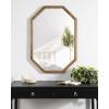 image:imageKate and Laurel Hogan Farmhouse Octagon Wood Wall Mirror 24 x 36 Rustic Brown Traditional Inspired Geometric Wall DecorRustic Brown