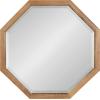 image:imageKate and Laurel Hogan Farmhouse Octagon Wood Wall Mirror 24 x 36 Rustic Brown Traditional Inspired Geometric Wall DecorRustic Brown
