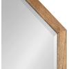 image:imageKate and Laurel Hogan Farmhouse Octagon Wood Wall Mirror 24 x 36 Rustic Brown Traditional Inspired Geometric Wall DecorRustic Brown