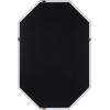 image:imageKate and Laurel Hogan Farmhouse Octagon Wood Wall Mirror 24 x 36 Rustic Brown Traditional Inspired Geometric Wall DecorWhite