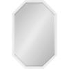 image:imageKate and Laurel Hogan Farmhouse Octagon Wood Wall Mirror 24 x 36 Rustic Brown Traditional Inspired Geometric Wall DecorWhite