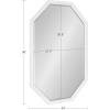 image:imageKate and Laurel Hogan Farmhouse Octagon Wood Wall Mirror 24 x 36 Rustic Brown Traditional Inspired Geometric Wall DecorWhite