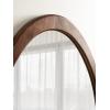image:imageKate and Laurel McKinder Asymmetrical Wood Wall Mirror 24 x 28 Walnut Brown Decorative Irregular Geometric Mirror with Robust Wooden Frame and Distinct FinishBrown