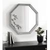 image:imageKate and Laurel Ocono Vintage Galvanized Metal Octagon Wall Mirror 26 x 26 Silver Rustic Farmhouse Octagonal Mirror with Geometric Shape and Unique Finish