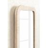 image:imageKate and Laurel Rahfy Boho Rectangle Rattan Wall Mirror 18 x 48 White Decorative Rounded Rectangular FullLength Mirror with Authentic Rattan Frame for Bedroom Floor Mirror