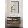 image:imageKate and Laurel Rhodes Large Framed Decorative Rectangle Wall Mirror 25 x 37 Black Sleek Modern Hanging Wall Mirror