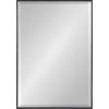 image:imageKate and Laurel Rhodes Large Framed Decorative Rectangle Wall Mirror 25 x 37 Black Sleek Modern Hanging Wall Mirror