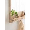 image:imageKate and Laurel Stallard Decorative Rustic Wood Home Organizer with MirrorNatural