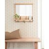 image:imageKate and Laurel Stallard Decorative Rustic Wood Home Organizer with MirrorNatural