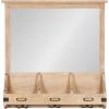 image:imageKate and Laurel Stallard Decorative Rustic Wood Home Organizer with MirrorNatural