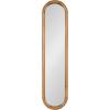 image:imageKate and Laurel Talma Modern Slim Panel Wall Mirror 9 x 36 Natural Wood Transitional Narrow Mirror for Use as Versatile Entryway or Bedroom Wall Decor