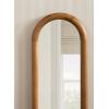 image:imageKate and Laurel Talma Modern Slim Panel Wall Mirror 9 x 36 Natural Wood Transitional Narrow Mirror for Use as Versatile Entryway or Bedroom Wall Decor
