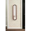 image:imageKate and Laurel Talma Modern Slim Panel Wall Mirror 9 x 36 Walnut Brown Transitional Narrow Mirror for Use as Versatile Entryway or Bedroom Wall Decor