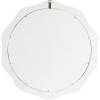 image:imageKate and Laurel Wavern Transitional Round Wavy Wooden Wall Mirror 29 Inch Diameter White Modern Scalloped Circle Bathroom Mirror for Over Sink with Unique Frame for Wavy Wall Decor Accent