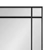 image:imageKate and Laurel Westgate Transitional Windowpane Rectangle Wall Mirror 24 x 36 Black Sophisticated Decorative Window Rectangular Framed Mirror for Wall Decor with Slight Bevel