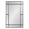 image:imageKate and Laurel Westgate Transitional Windowpane Rectangle Wall Mirror 24 x 36 Black Sophisticated Decorative Window Rectangular Framed Mirror for Wall Decor with Slight Bevel