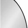 image:imageKate and Laurel Zayda Oval Framed Wall Mirror 24 x 36 Silver Metal Minimalist Oval Mirror with Smooth CurvesBlack