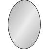 image:imageKate and Laurel Zayda Oval Framed Wall Mirror 24 x 36 Silver Metal Minimalist Oval Mirror with Smooth CurvesBlack