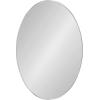 image:imageKate and Laurel Zayda Oval Framed Wall Mirror 24 x 36 Silver Metal Minimalist Oval Mirror with Smooth CurvesSilver