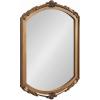 image:imageKate and Laurel Berkshire Vintage Arched Wall Mirror 24 x 36 Gold Antique Ornate Arch Capsule Mirror with Detailed Frame Accenting and Classic Finish