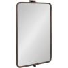 image:imageKate and Laurel Elijah Modern Rectangle Pivot Wall Mirror 20 x 32 Bronze Decorative Adjustable Bathroom Mirror for Over Sink or Entryway Accent Mirror