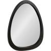 image:imageKate and Laurel McKinder Asymmetrical Wood Wall Mirror 24 x 28 Walnut Brown Decorative Irregular Geometric Mirror with Robust Wooden Frame and Distinct FinishBlack