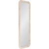 image:imageKate and Laurel Rahfy Boho Rectangle Rattan Wall Mirror 18 x 48 White Decorative Rounded Rectangular FullLength Mirror with Authentic Rattan Frame for Bedroom Floor Mirror