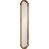 image:imageKate and Laurel Talma Modern Slim Panel Wall Mirror 9 x 36 Natural Wood Transitional Narrow Mirror for Use as Versatile Entryway or Bedroom Wall Decor