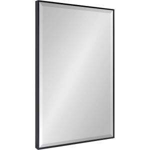 image:imageKate and Laurel Rhodes Large Framed Decorative Rectangle Wall Mirror 25 x 37 Black Sleek Modern Hanging Wall Mirror