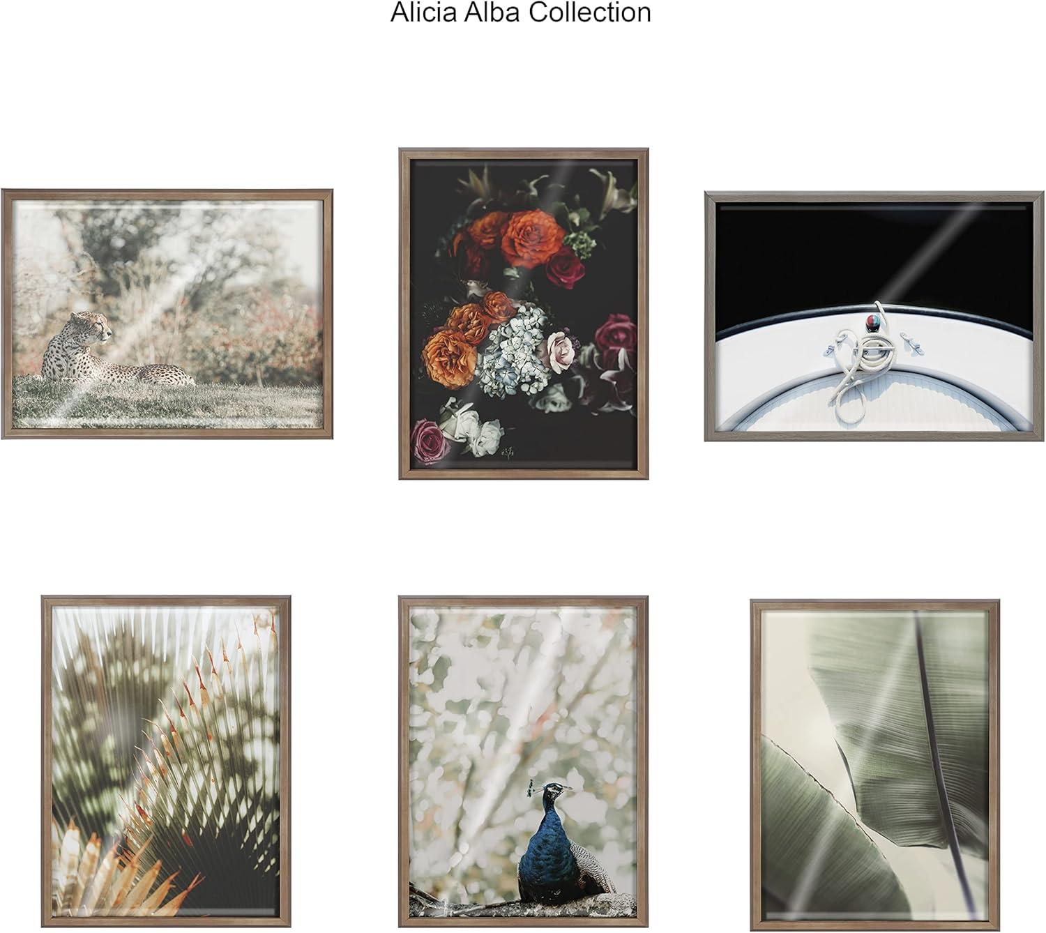 image:imageKate and Laurel Blake Vintage Palms Framed Printed Glass Wall Art by Alicia Abla 18x24 Gold Decorative Detailed Botanical Photography for Wall
