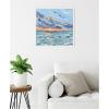 image:imageKate and Laurel Anna Maria Island Florida Framed Canvas Wall Art by Emily Kenney 22 x 22 Sylvie White Coastal Beach Landscapes Art for Wall Decor Living Room Bedroom