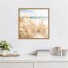 image:imageKate and Laurel Beige Beach Grass Near Traquil Beach Framed Canvas Wall Art by The Creative Bunch Studio 22 x 22 Sylvie Natural Coastal Beach Nature Art for Wall Decor Living Room Bedroom