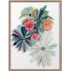 image:imageKate and Laurel Blake Flowers on Glass 2 Whole Flowers Framed Printed Acrylic Wall Art by Jessi Raulet of Ettavee 18x24 Natural Decorative Tropical Floral Wall DcorGold