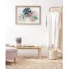 image:imageKate and Laurel Blake Flowers on Glass 2 Whole Flowers Framed Printed Acrylic Wall Art by Jessi Raulet of Ettavee 18x24 Natural Decorative Tropical Floral Wall DcorNatural