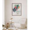 image:imageKate and Laurel Blake Flowers on Glass 2 Whole Flowers Framed Printed Acrylic Wall Art by Jessi Raulet of Ettavee 18x24 Natural Decorative Tropical Floral Wall DcorGold